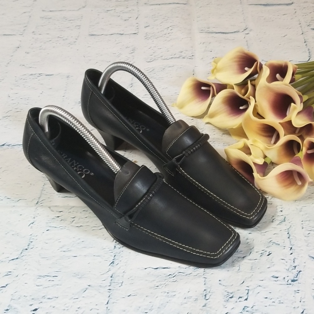 Franco Sarto Square Toe Slip On Heels